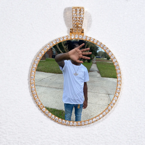 MEDIUM 3D CIRCLE CUSTOM PICTURE PENDANT