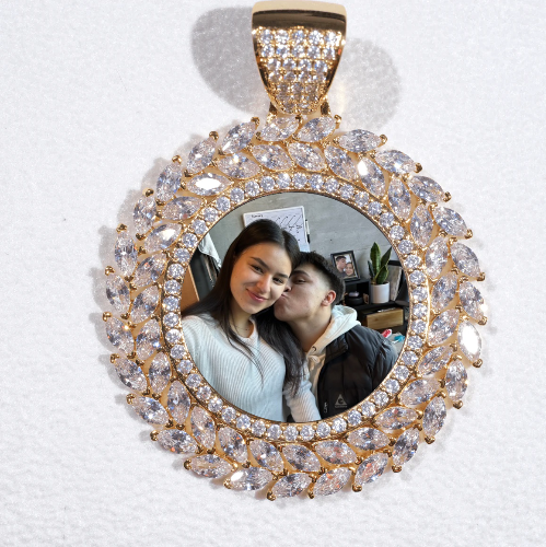 Large 3D Wheat Ear Custom Picture Pendant