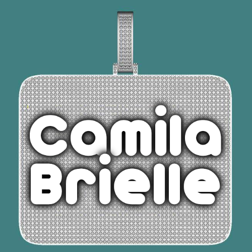 CUSTOM LETTER NECKLACE 3D BIG SQUARE