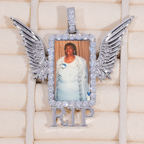 RIP WING 3D CUSTOM PICTURE PENDANT