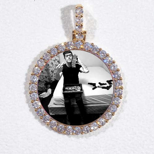 3D CIRCLE CUSTOM PICTURE PENDANT SMALL SIZE