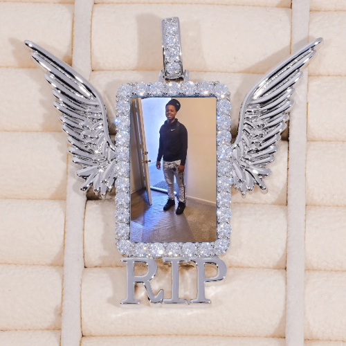 RIP WING 3D CUSTOM PICTURE PENDANT