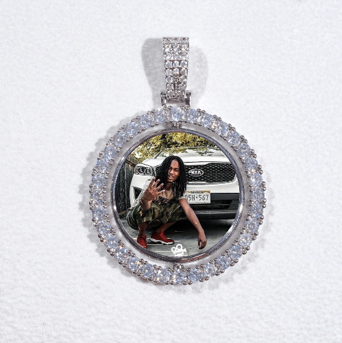 3D Spinning 2-Faced Custom Picture Pendant