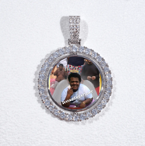 3D Spinning 2-Faced Custom Picture Pendant