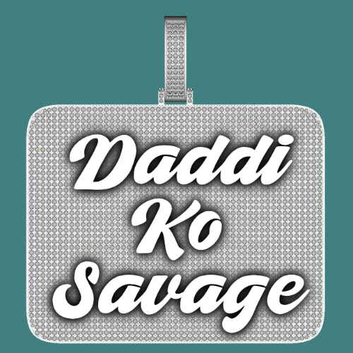 CUSTOM LETTER NECKLACE 3D BIG SQUARE