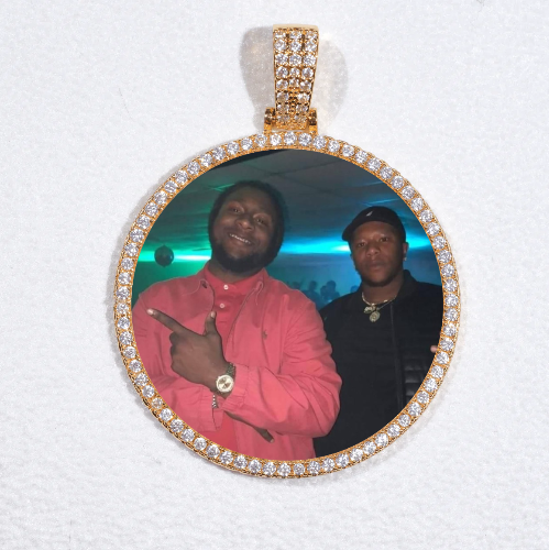 MEDIUM 3D CIRCLE CUSTOM PICTURE PENDANT