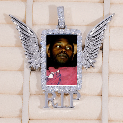 RIP WING 3D CUSTOM PICTURE PENDANT