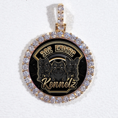 3D CIRCLE CUSTOM PICTURE PENDANT SMALL SIZE