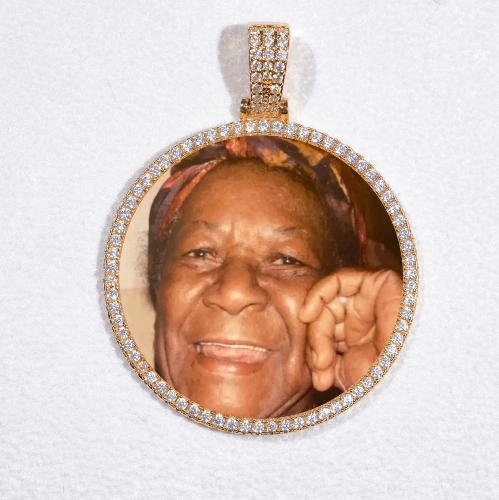 MEDIUM 3D CIRCLE CUSTOM PICTURE PENDANT