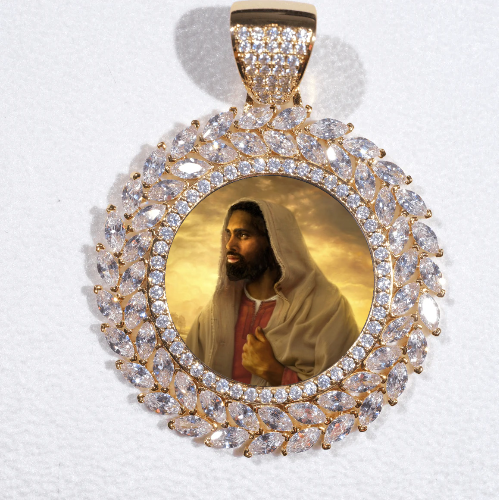 Large 3D Wheat Ear Custom Picture Pendant