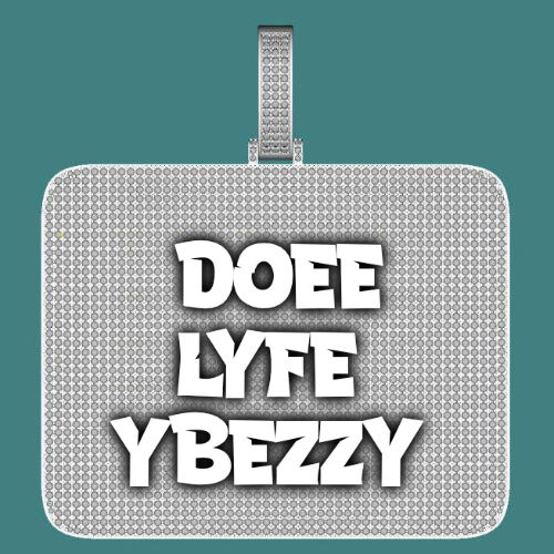 CUSTOM LETTER NECKLACE 3D BIG SQUARE
