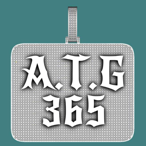 CUSTOM LETTER NECKLACE 3D BIG SQUARE