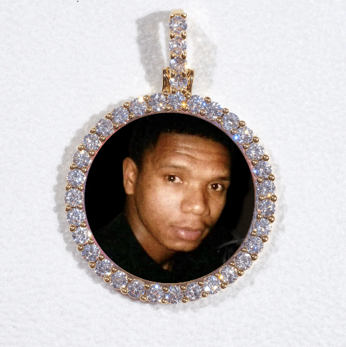 3D CIRCLE CUSTOM PICTURE PENDANT SMALL SIZE
