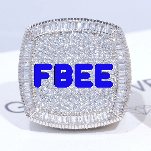 CUSTOM LETTER 3D ICED RING