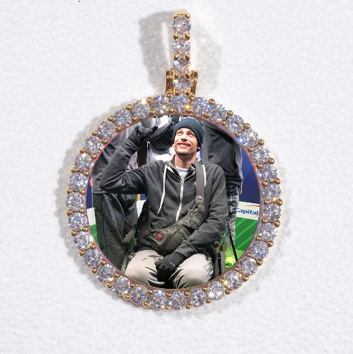 3D CIRCLE CUSTOM PICTURE PENDANT SMALL SIZE