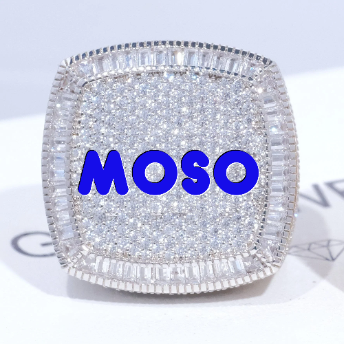 CUSTOM LETTER 3D ICED RING