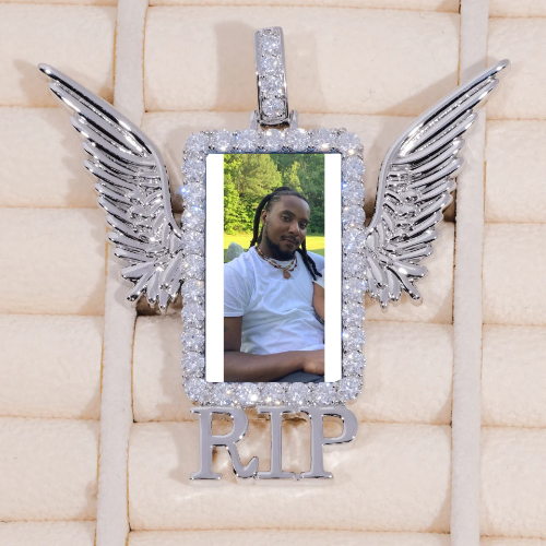 RIP WING 3D CUSTOM PICTURE PENDANT