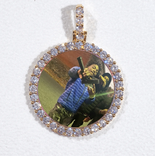 3D CIRCLE CUSTOM PICTURE PENDANT SMALL SIZE