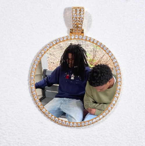 MEDIUM 3D CIRCLE CUSTOM PICTURE PENDANT