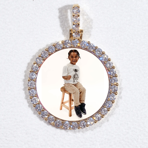 3D CIRCLE CUSTOM PICTURE PENDANT SMALL SIZE