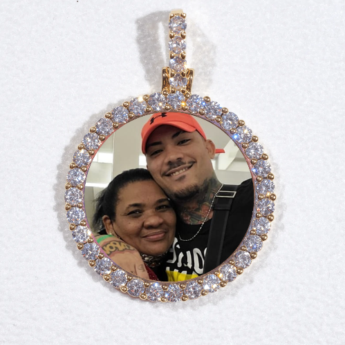 3D CIRCLE CUSTOM PICTURE PENDANT SMALL SIZE