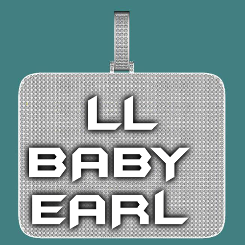 CUSTOM LETTER NECKLACE 3D BIG SQUARE
