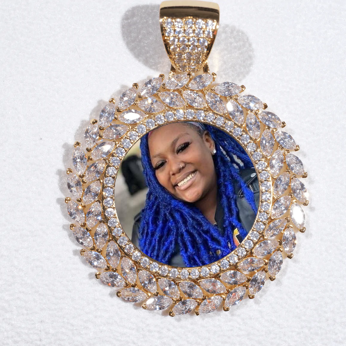 Large 3D Wheat Ear Custom Picture Pendant