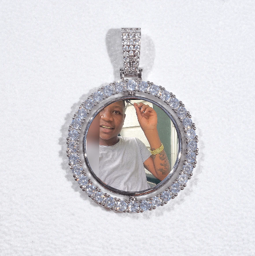 3D Spinning 2-Faced Custom Picture Pendant