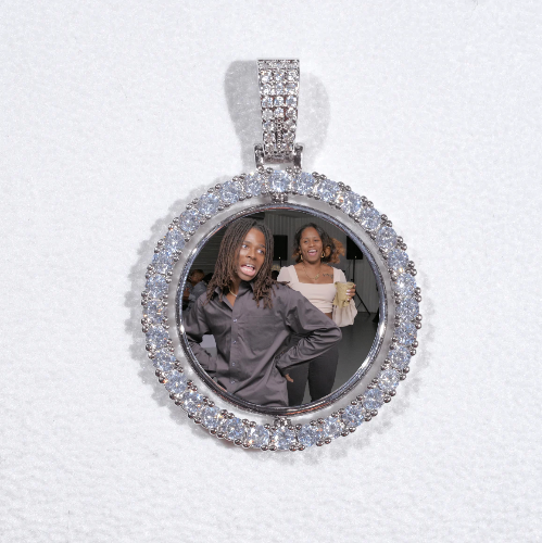 3D Spinning 2-Faced Custom Picture Pendant