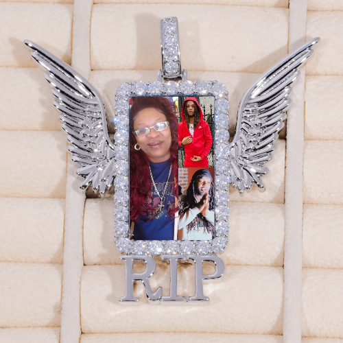 RIP WING 3D CUSTOM PICTURE PENDANT