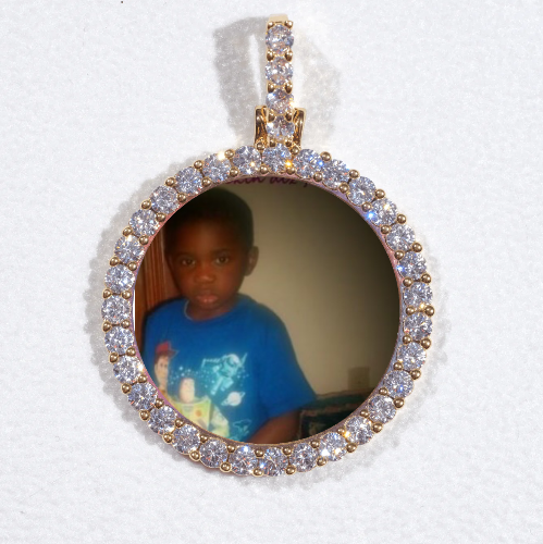 3D CIRCLE CUSTOM PICTURE PENDANT SMALL SIZE
