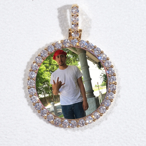 3D CIRCLE CUSTOM PICTURE PENDANT SMALL SIZE