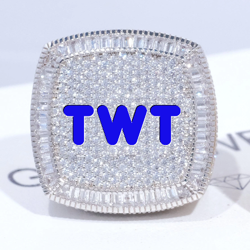 CUSTOM LETTER 3D ICED RING