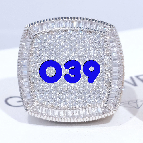 CUSTOM LETTER 3D ICED RING