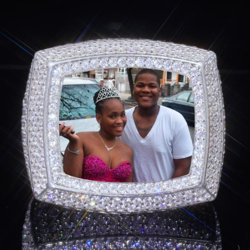 3D CUSTOM PICTURE ICED RING