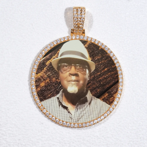 MEDIUM 3D CIRCLE CUSTOM PICTURE PENDANT