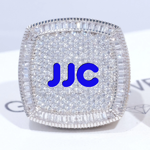 CUSTOM LETTER 3D ICED RING