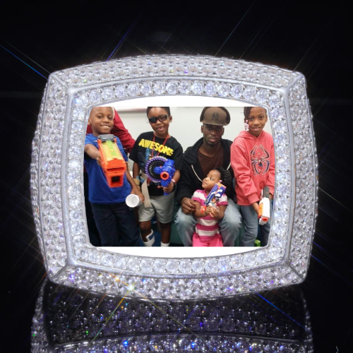 3D CUSTOM PICTURE ICED RING