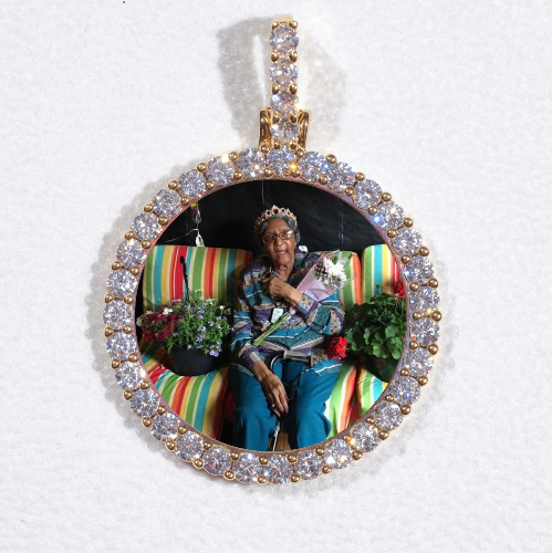 3D CIRCLE CUSTOM PICTURE PENDANT SMALL SIZE