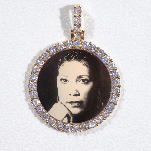3D CIRCLE CUSTOM PICTURE PENDANT SMALL SIZE