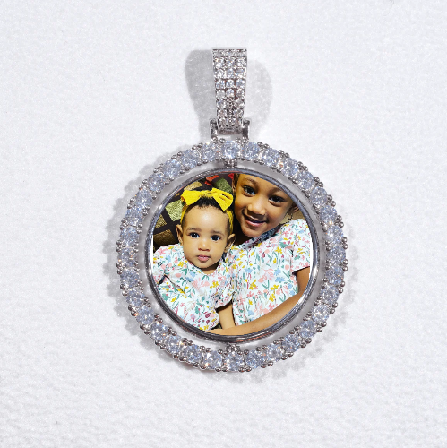 3D Spinning 2-Faced Custom Picture Pendant