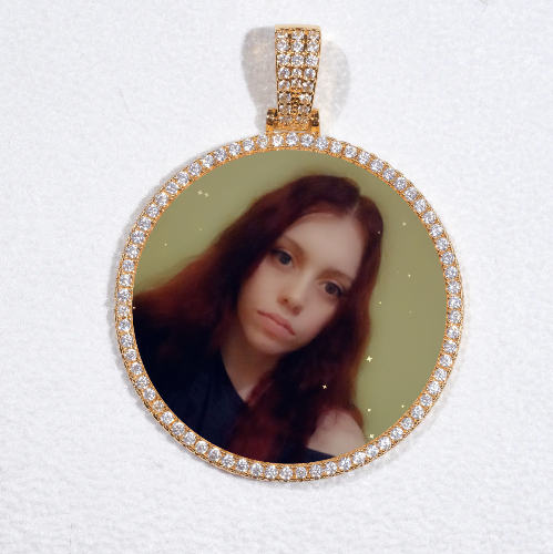 MEDIUM 3D CIRCLE CUSTOM PICTURE PENDANT