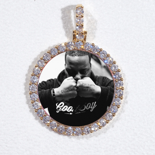 3D CIRCLE CUSTOM PICTURE PENDANT SMALL SIZE