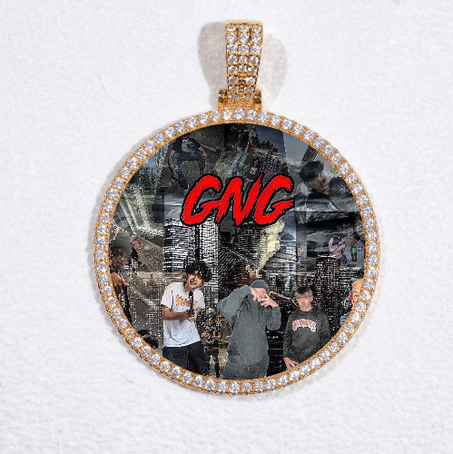 MEDIUM 3D CIRCLE CUSTOM PICTURE PENDANT
