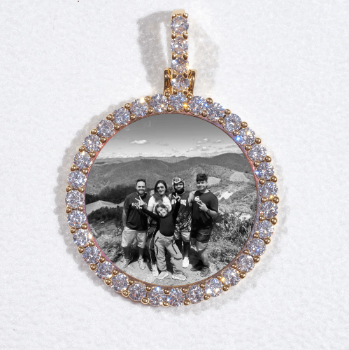 3D CIRCLE CUSTOM PICTURE PENDANT SMALL SIZE