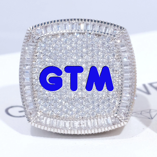 CUSTOM LETTER 3D ICED RING