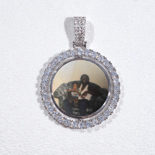 3D Spinning 2-Faced Custom Picture Pendant
