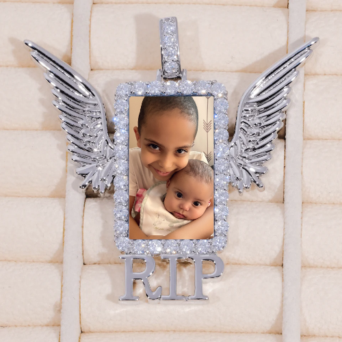 RIP WING 3D CUSTOM PICTURE PENDANT