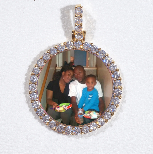 3D CIRCLE CUSTOM PICTURE PENDANT SMALL SIZE