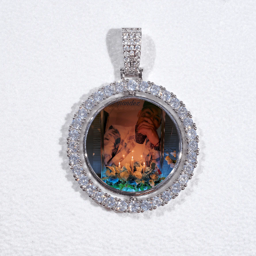 3D Spinning 2-Faced Custom Picture Pendant